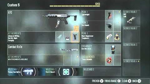 COD: Advanced Warfare Uplink class set up