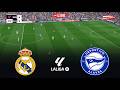 🔴REAL MADRID vs DEPORTIVO ALAVES - La Liga 2026 Match | Pes 21 Gameplay Simulation