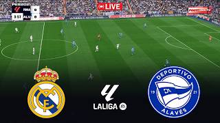 🔴LIVE : REAL MADRID vs DEPORTIVO ALAVES - La Liga 2026 Match | Pes 21 Gameplay Simulation