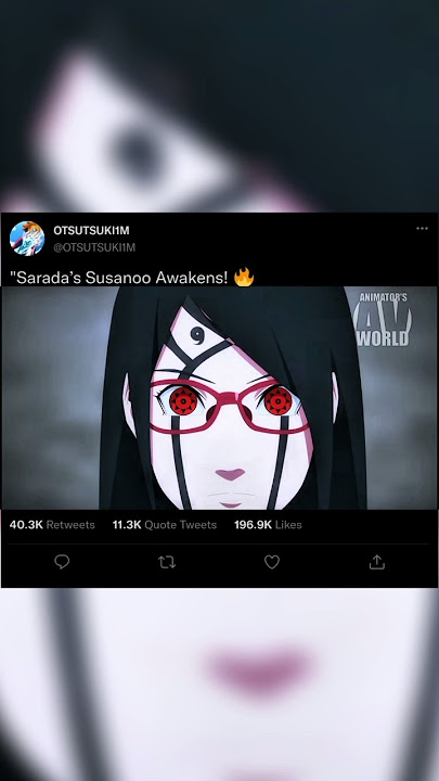 'Sarada’s Susanoo Awakens! 🔥 #Boruto #Anime #Naruto