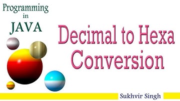 Decimal to HexaDecimal Conversion in JAVA