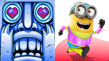 Temple Run 2 Frozen Shadows VS Despicable Me Minion Rush Android iPad/iOS Gameplay