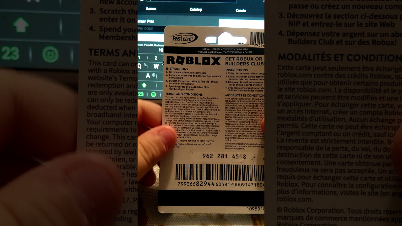 How to redeem a Roblox gift card YouTube