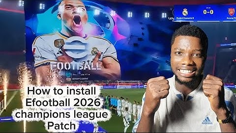 How to install Efootball champions league patch