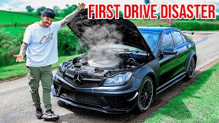 i rebuilt a cheap mercedes c63 amg...then it instantly broke