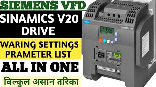 How to Program Siemens Sinamics V20 VFD in Hindi Tutorial screenshot 5