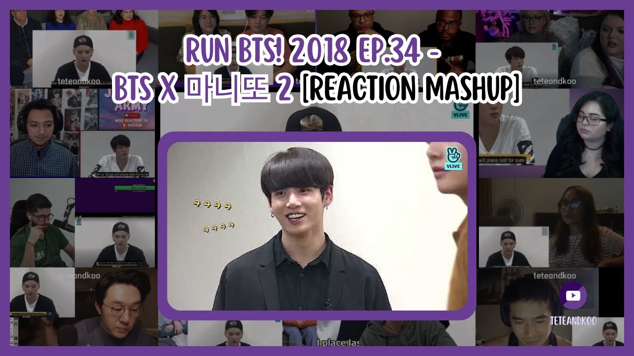 [BTS] Run BTS! EP.34 | Reaction mashup