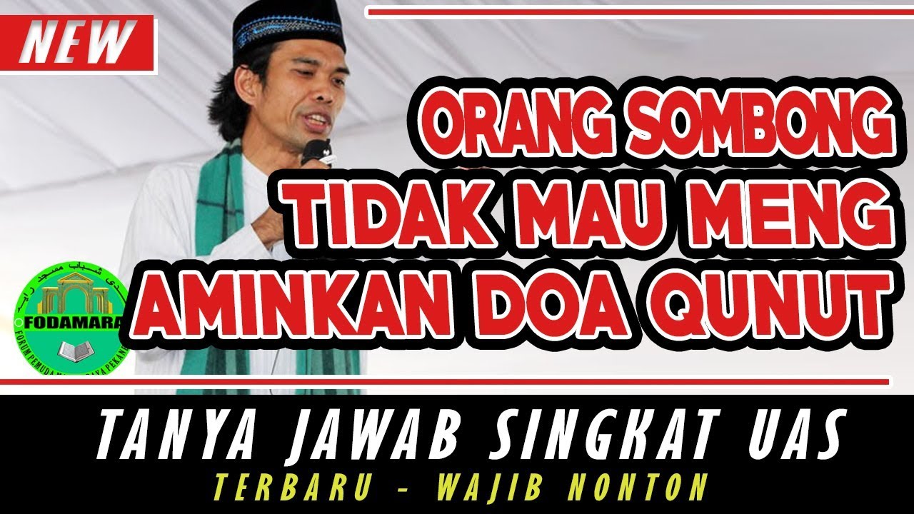 Apa Hukum Orang Yang Tidak Mengaminkan Doa Qunut Ustadz Abdul