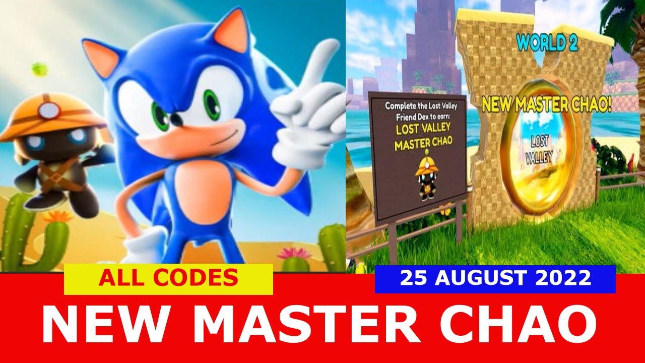 new-update-master-chao-all-codes-sonic-speed-simulator-roblox-25-august-2022-youtube