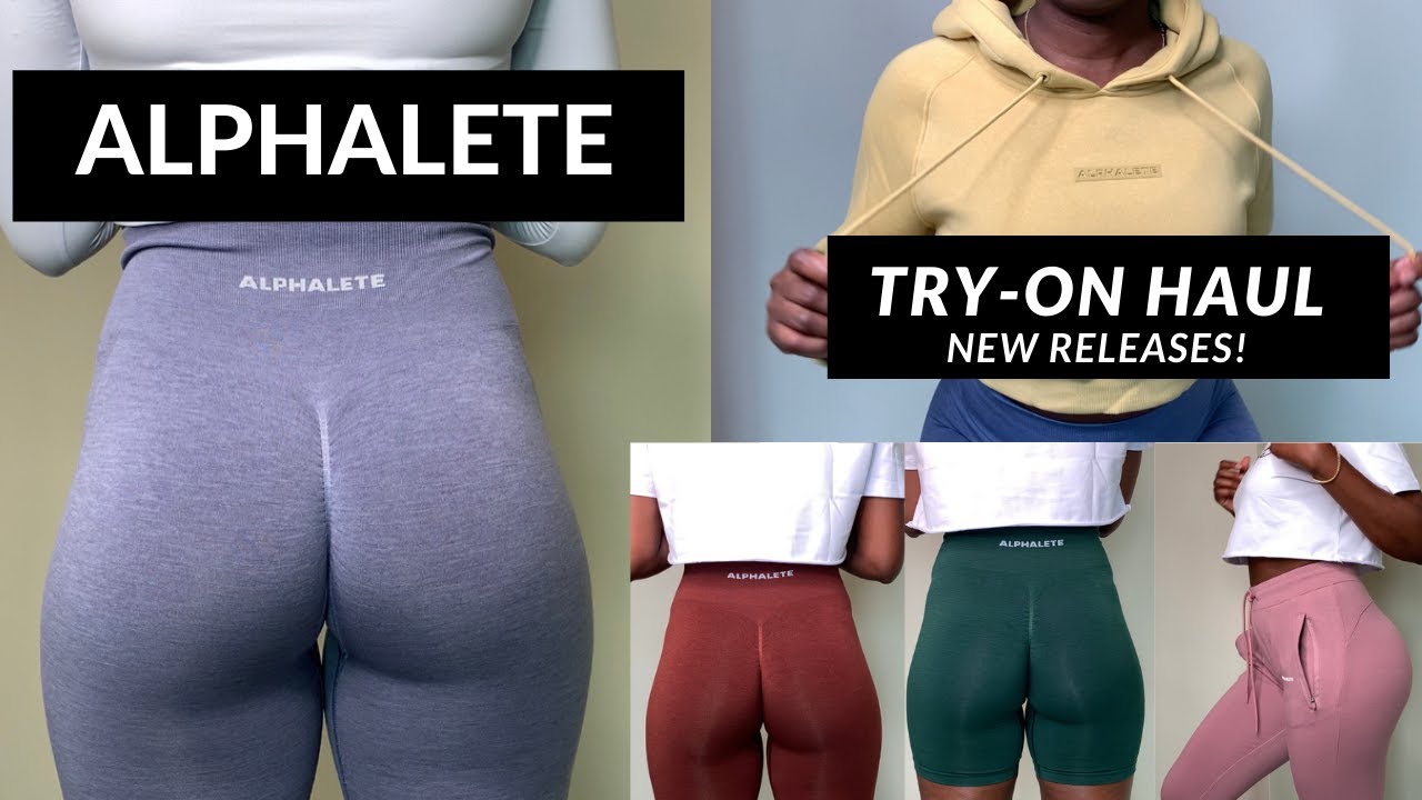 ALPHALETE TRY ON CLOTHING HAUL  alphalete amplify leggings