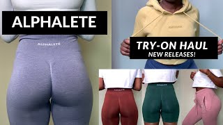 ALPHALETE TRY ON CLOTHING HAUL | alphalete amplify leggings | alphalete biker shorts | joggers etc