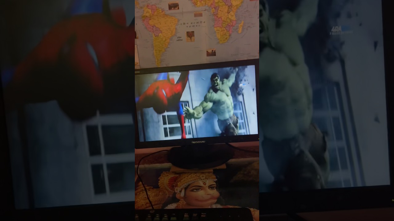 spiderman vs hulk🔥 #movie #funny #spiderman #hulk #latest #trending #theshivvlogs