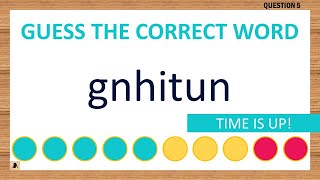 [Scrambled Word Game] Can You Unscramble These Words? 7 Letters