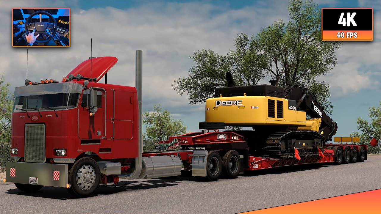 Peterbilt 362 + Cummins N14 | Modesto - Sacramento | ATS 1.57 4K Gameplay + Wheel Cam