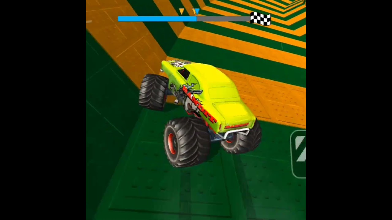 Monster Truck High Speed Boost ⚡ | Extreme Trick #MonsterTruck #SpeedRun #GamingShorts #usa