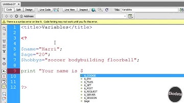 PHP variables and how to print variables (HD)