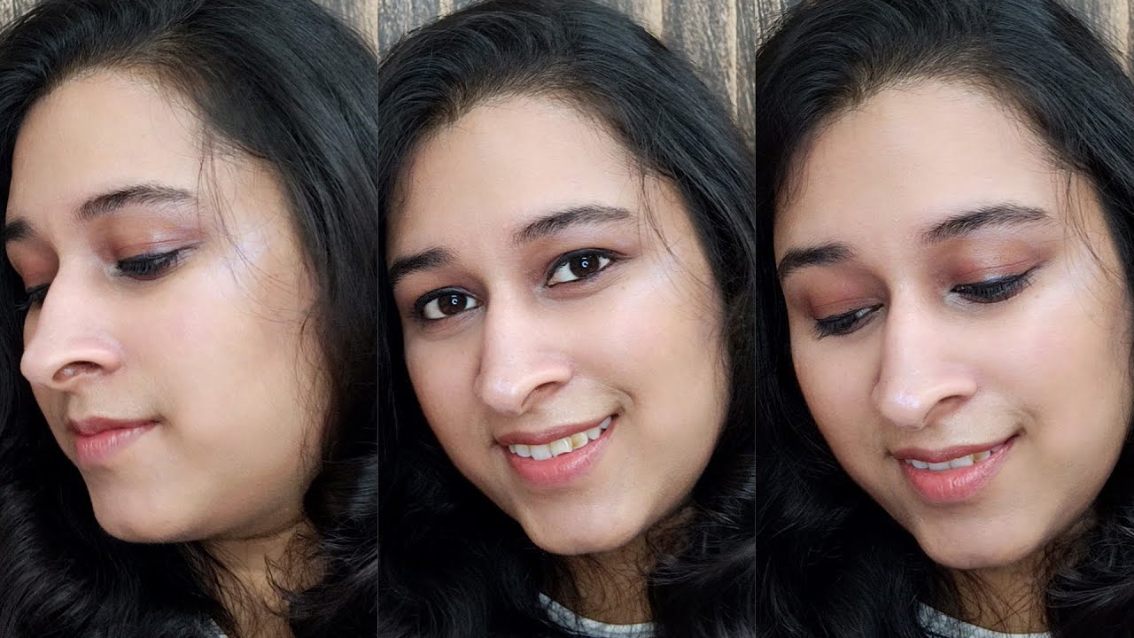 Everyday nude makeup look for beginners in hindi.