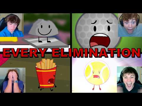 DerpyDoofus REACTS to EVERY BFDIA Post-Hiatus ELIMINATION (+Prizes) COMPILATION!!