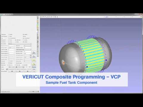 Programming a pressure tank using VERICUT CNC simulation Composite Programming
