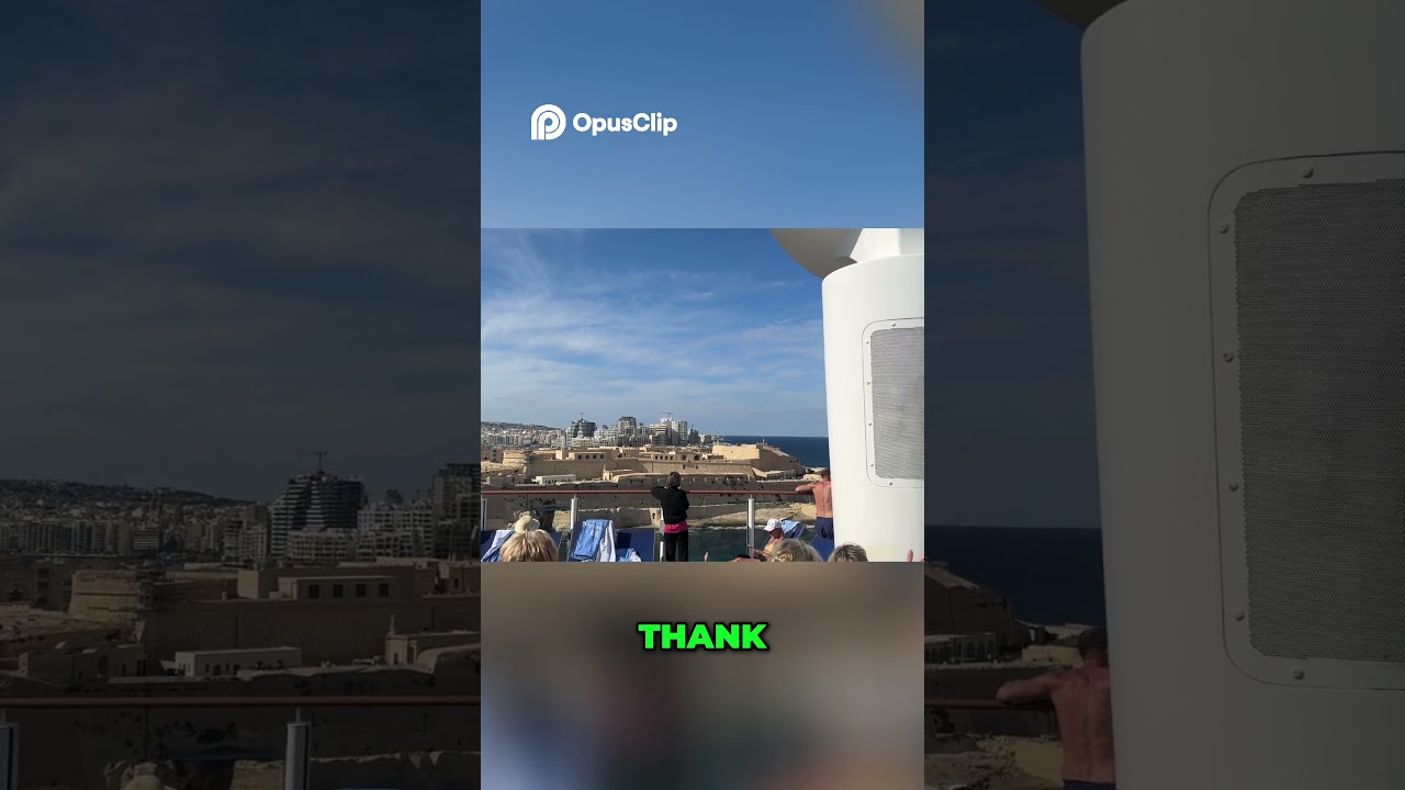 Leaving Valletta Malta on a Cruise Ship!