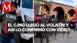 CJNG toman las calles de El Volantín, en Jalisco