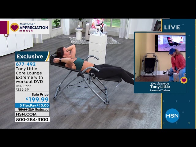Tony Little Core Lounge Extreme with workout DVD 