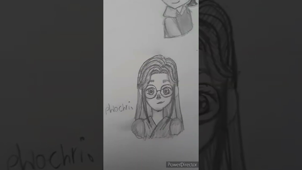 trying to draw in the Tangled the series art style !!!(I drew me and phochri if we were in the show)