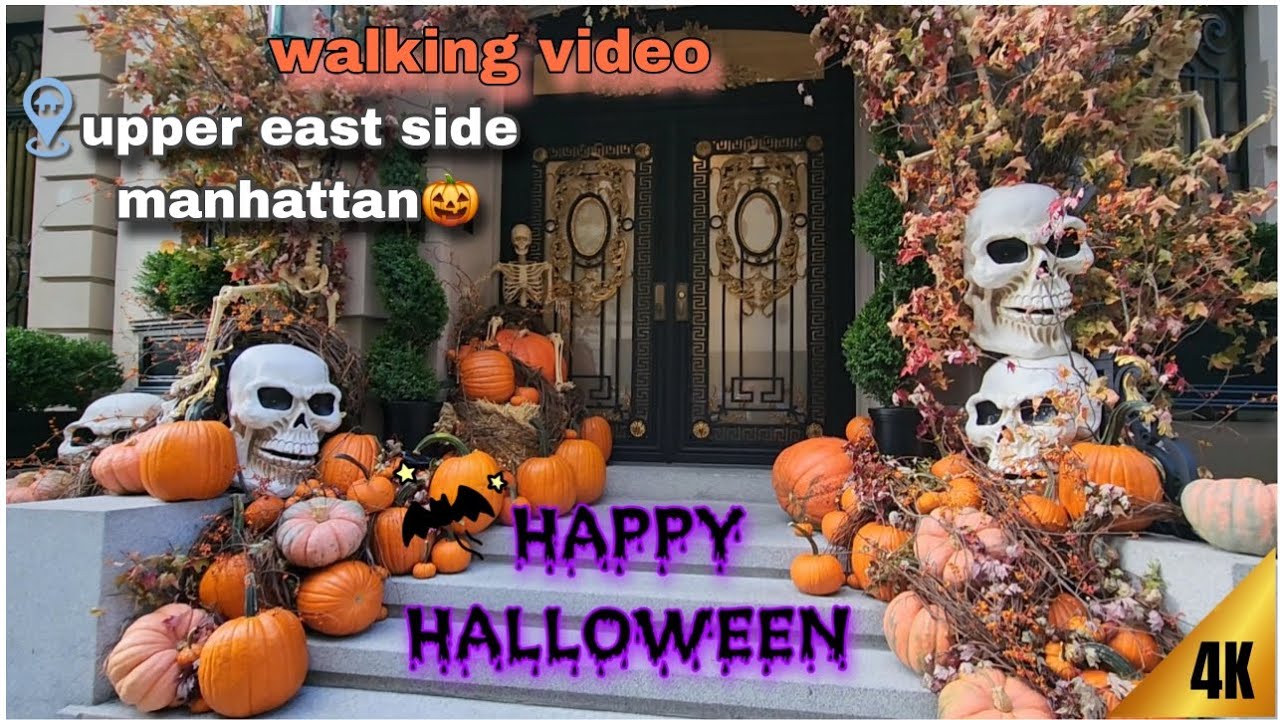 Most Elegant Halloween Decorations | Walking Through Upper East Side’s Manhattan - New york
