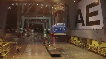 Break bulk handling at APM Terminals Gothenburg