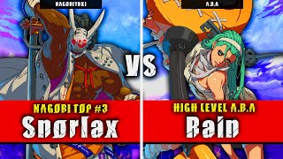 GGST | Snorlax (Nagoriyuki) VS Rain (ABA) | Guilty Gear Strive High level gameplay