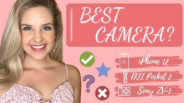 BEST VLOG/ACTION CAMERA FOR BEGINNERS: iPhone 12 vs. DJI Pocket 2 vs. Sony ZV-1 | Allison Paige