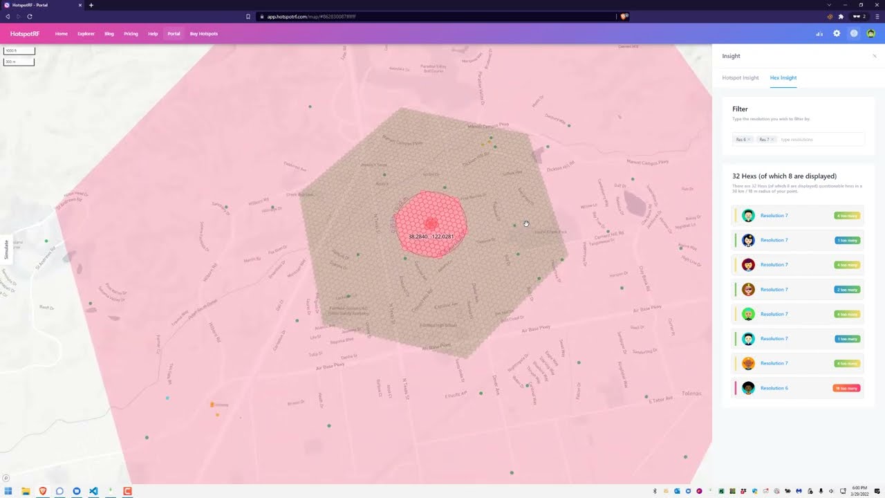 HotspotRF Mining Calculator Hex Insight