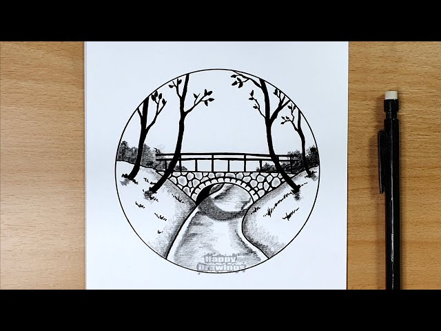 Bridge Drawing Easy With Pencil