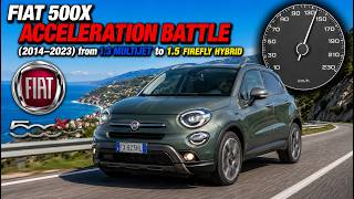 Fiat 500X Acceleration Battle (2014–2023) | 1.3 Multijet to 1.5 FireFly Hybrid Fiat 500x 1 3 Multijet 95hp 0 187km H Test рџ рџ рџЏЃ