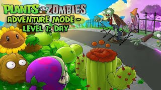 Plants Vs. Zombies | Adventure Mode - Level 1: Day | [RPCS3] | #1 | [4K] | [60FPS]