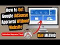 How to get google adsense approval without website  active adsense dashboard new trick