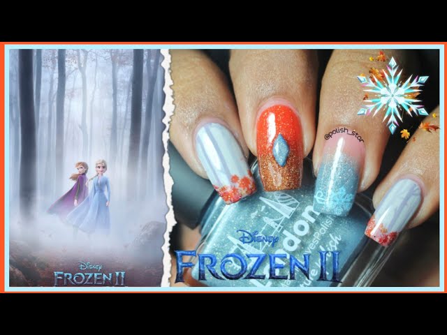 Frozen 2: Olaf Inspired Nail Art | honeycrunch321 - YouTube