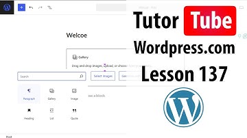Wordpress.com - Lesson 137 - Adding Multiple Pages