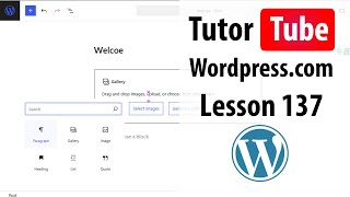 Wordpress.com - Lesson 137 - Adding Multiple Pages