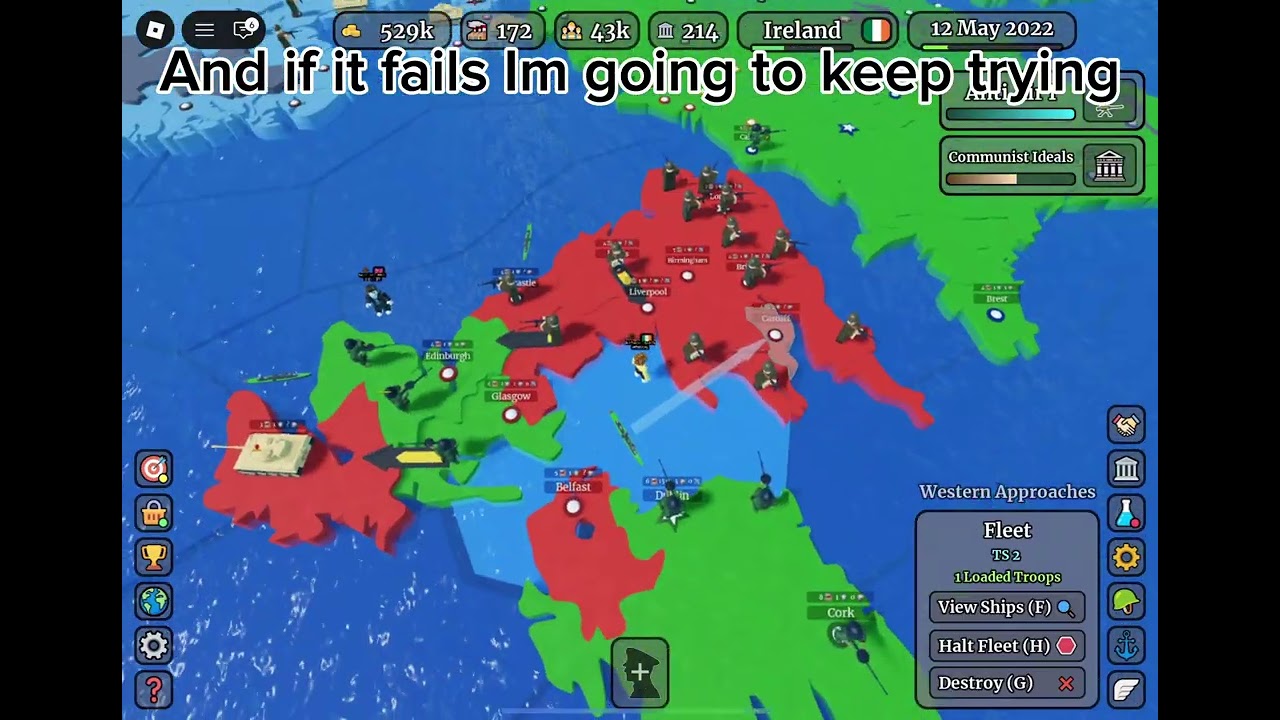 Winning in conquer the world as Ireland