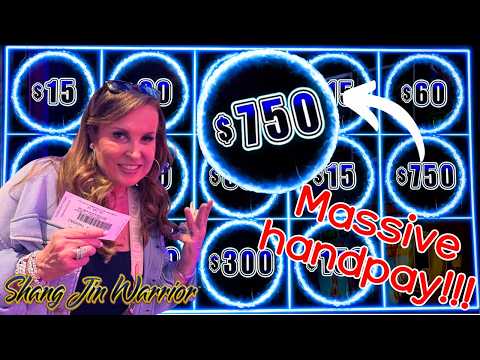 MY BIGGEST HANDPAY on Dollar Storm Shang Jin Warrior! Crazy Jackpot!!