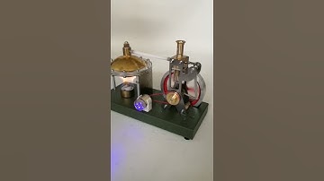 ENJOMOR Assembled Steam Engine Kit Retro Vertical with Boiler DIY KIT -Enginediy