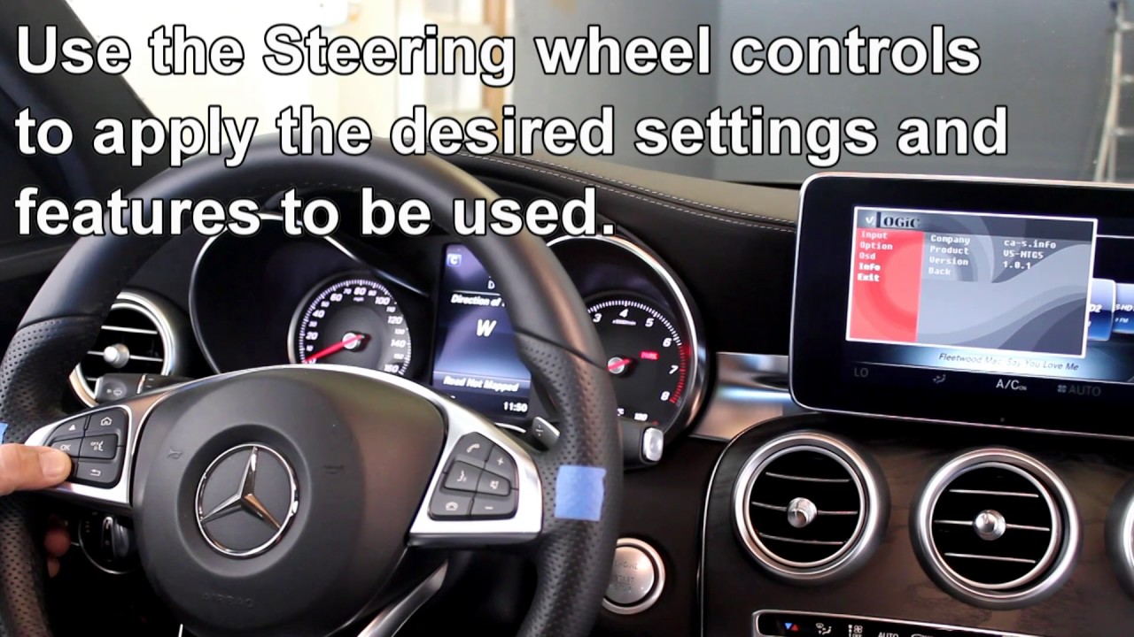 2015 Mercedes C300 reverse & front camera integration to OE screen