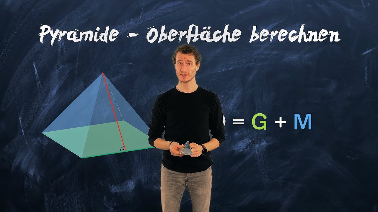 Pyramide Oberfläche berechnen - einfach erklärt - YouTube