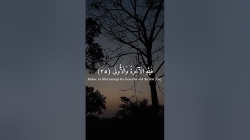 سورة النجم آية ( 24 - 25 )