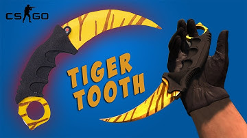 KARAMBIT TIGER TOOTH CS:GO || How to craft paper karambit knife
