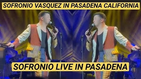 SOFRONIO VASQUEZ WITH DAVID FOSTER IN PASADENA CALIFORNIA