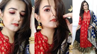 Eid Simple Teenager Makeup/ Summer Long Lasting SweatProof Makeup For Oily Skin / SWATI BHAMBRA