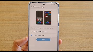 Galaxy S20 / Ultra: How to Set Home Screen Layout To Home Screen and Apps / Home Screen Only