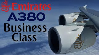 : BUSINESS - Emirates Airbus A380 !  Dubai - Paris  Upper Deck  [FULL FLIGHT REPORT]
